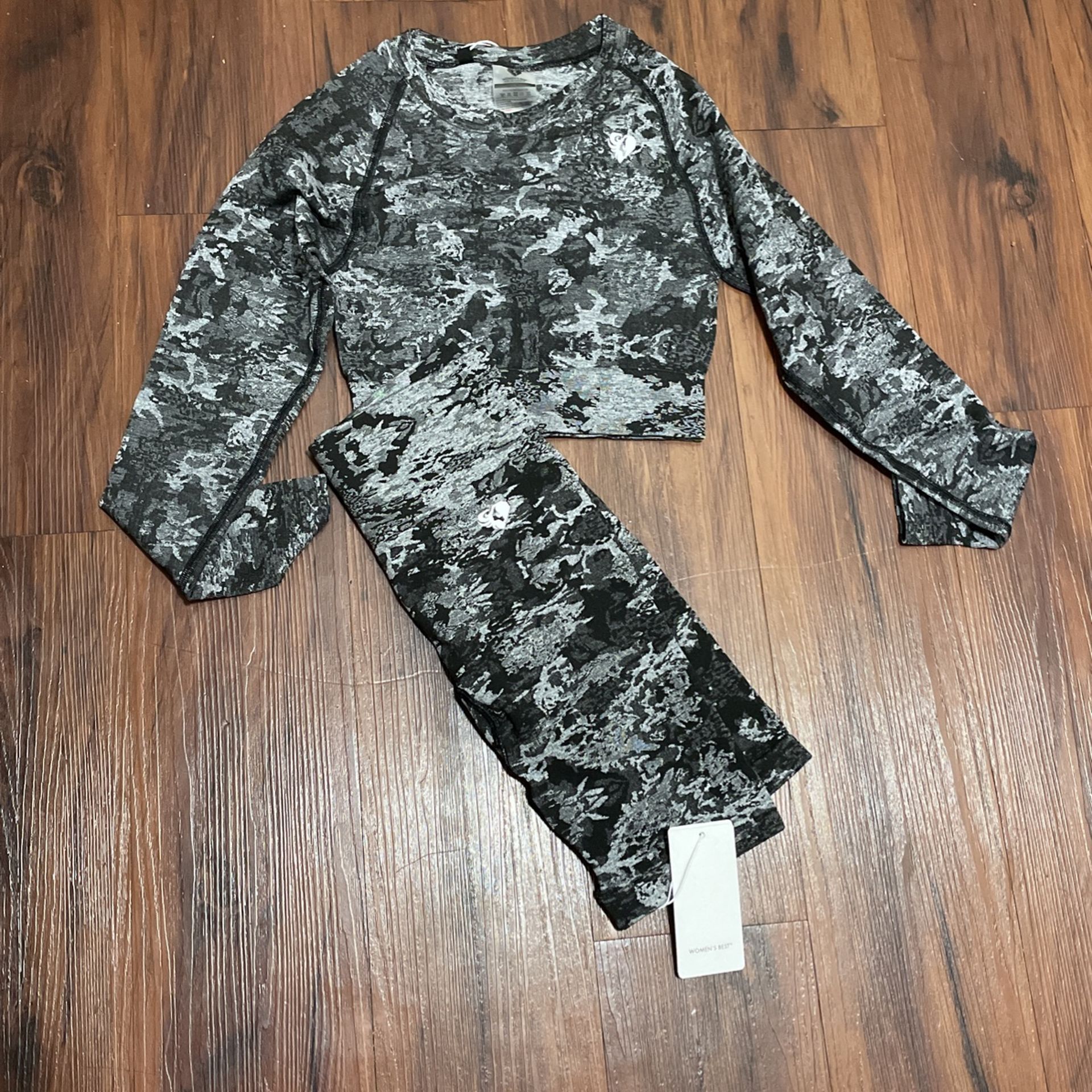 Crop Top And Biker Shorts Set