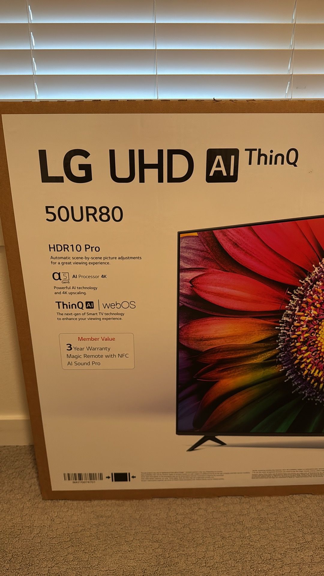 50in LG Thin Q ( Brand New In Box)