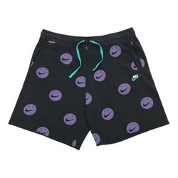 Nike Have A Nike Day Sweat Shorts 2XL XXL Black Smiley Face Swoosh CD8484-010