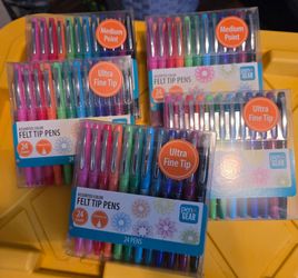 NEW Pen+Gear Felt Tip Pens 24 Count Assorted Colors