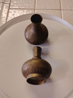 Brass candle holders