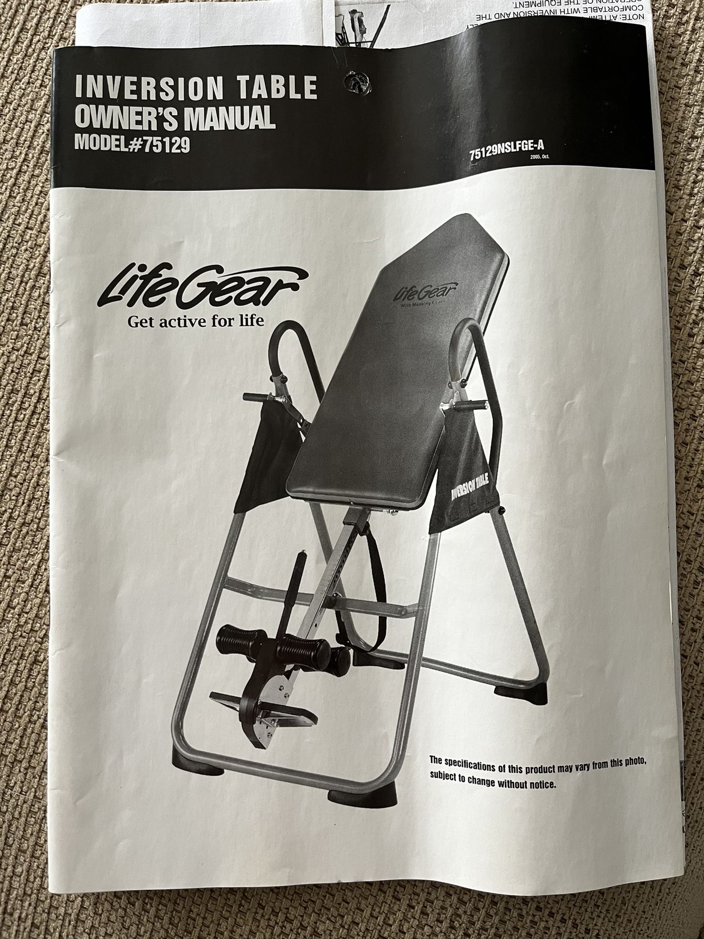 Life Gear Inversion Table