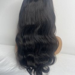 18” Lace Front Human Hair Wig 