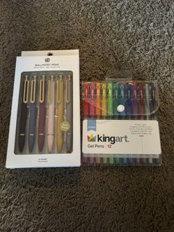 Ballpoint Pen 6 and Gal Pens 12