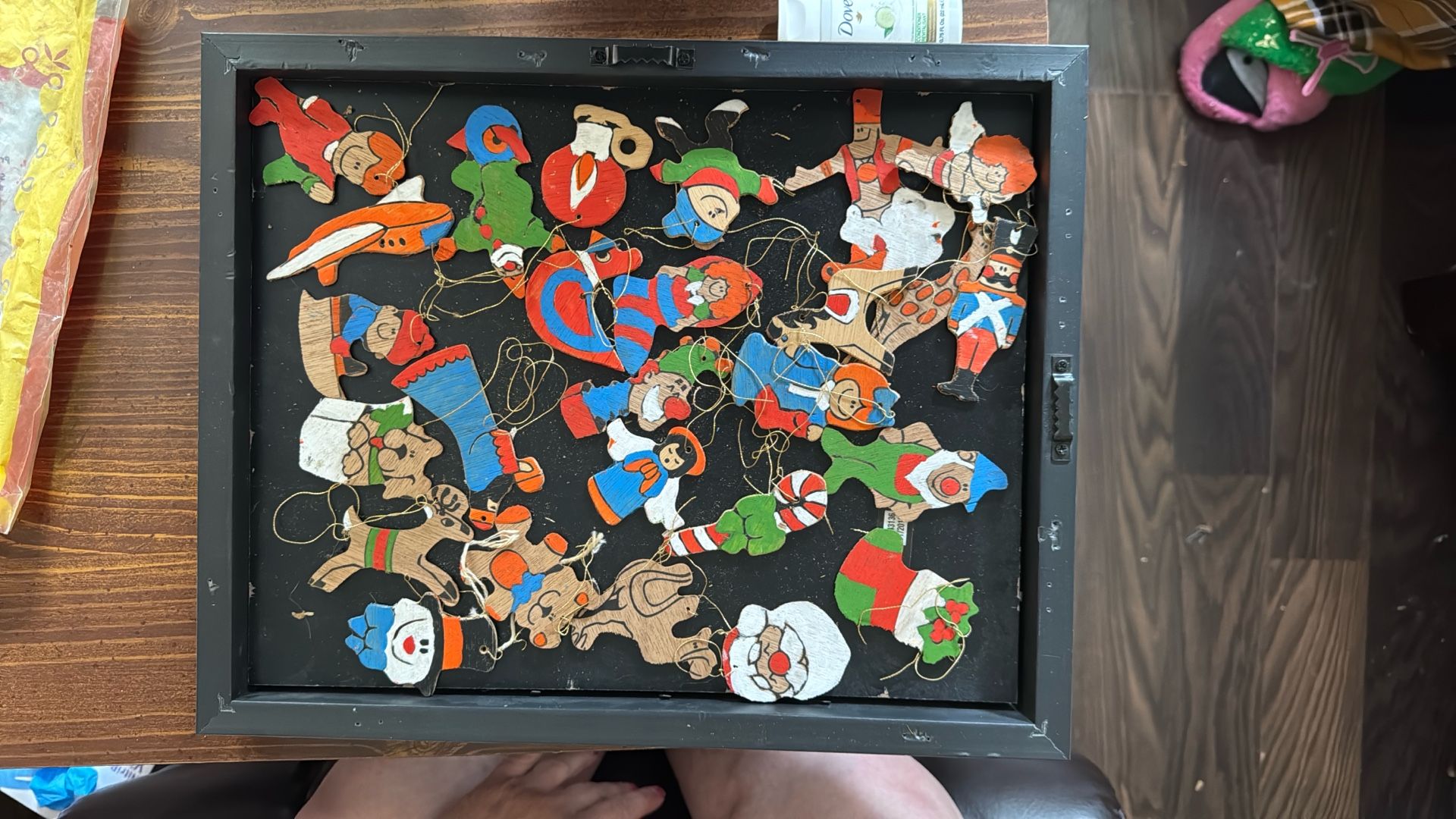 1971 Vintage Wooden Ornaments 