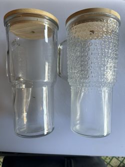 Glass mugs