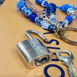 Louis Vuitton Lock And Key Set With Bag Charm 