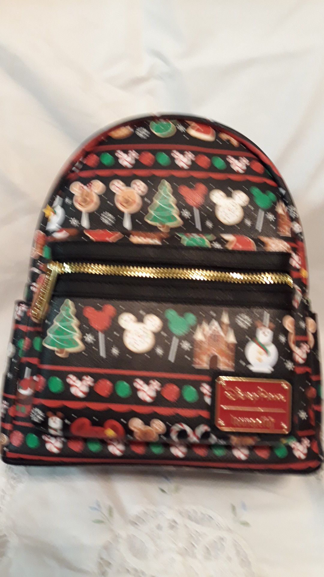 Disney Parks Christmas Food Icons Mini Backpack by Loungefly.