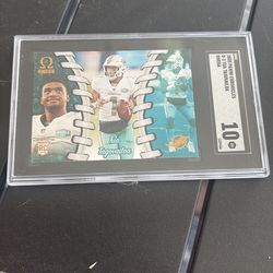 Tua Tagovailoa 2020 panini chronicles football card