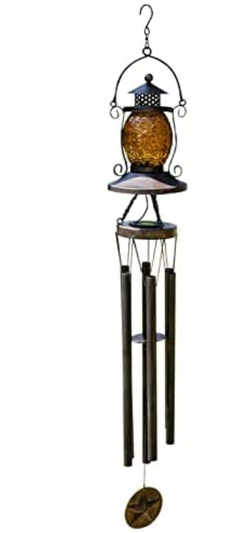 Solar Wind Chimes With Automatic Light