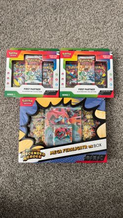 First Partner Illustration Box and AH Mega Feraligator EX Box