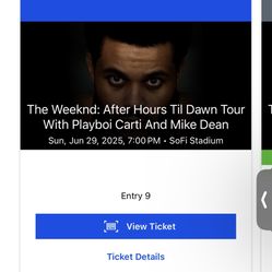 The weeknd after hours til dawn tour