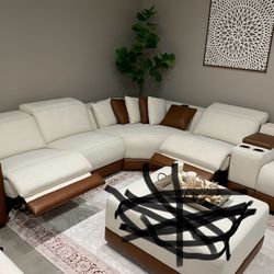 New dual power recliner sectional with wifi Bluetooth surround sound system