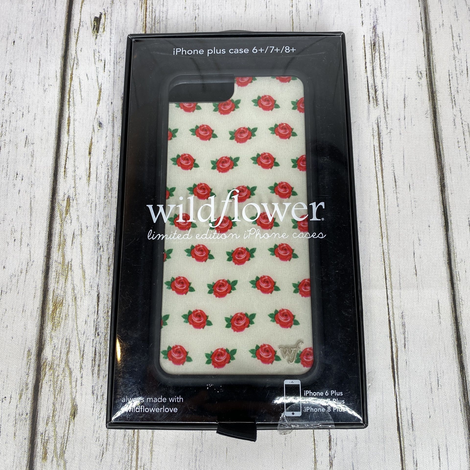NEW Wildflower Rose iphone case White 6/7/8 plus