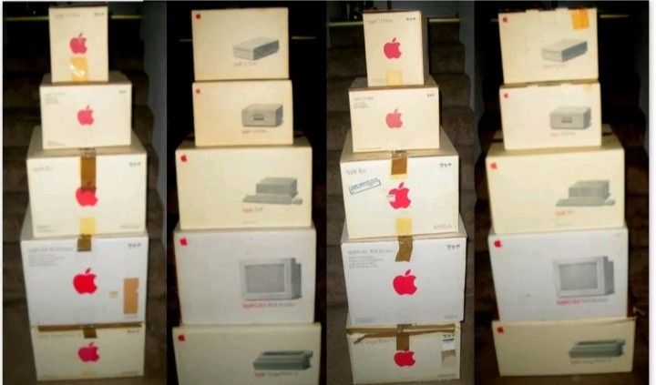 Vtg 1989 APPLE II GS Computer System In Original Boxes! Manuals! Printer! Hard Drives!