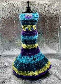 Handmade Crochet Doll Dress For 11.5” Doll