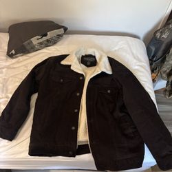 Oscar Sports Brown Corduroy Sherpa Jacket