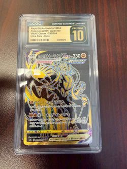 Rapid strike urshifu Vmax Pokemon CGC Pristine 10