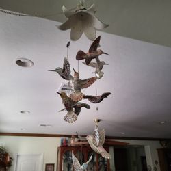 Humming bird wind, chime porcelain.I paid twenty five dollars for each honey bird note one seventy  Five this set