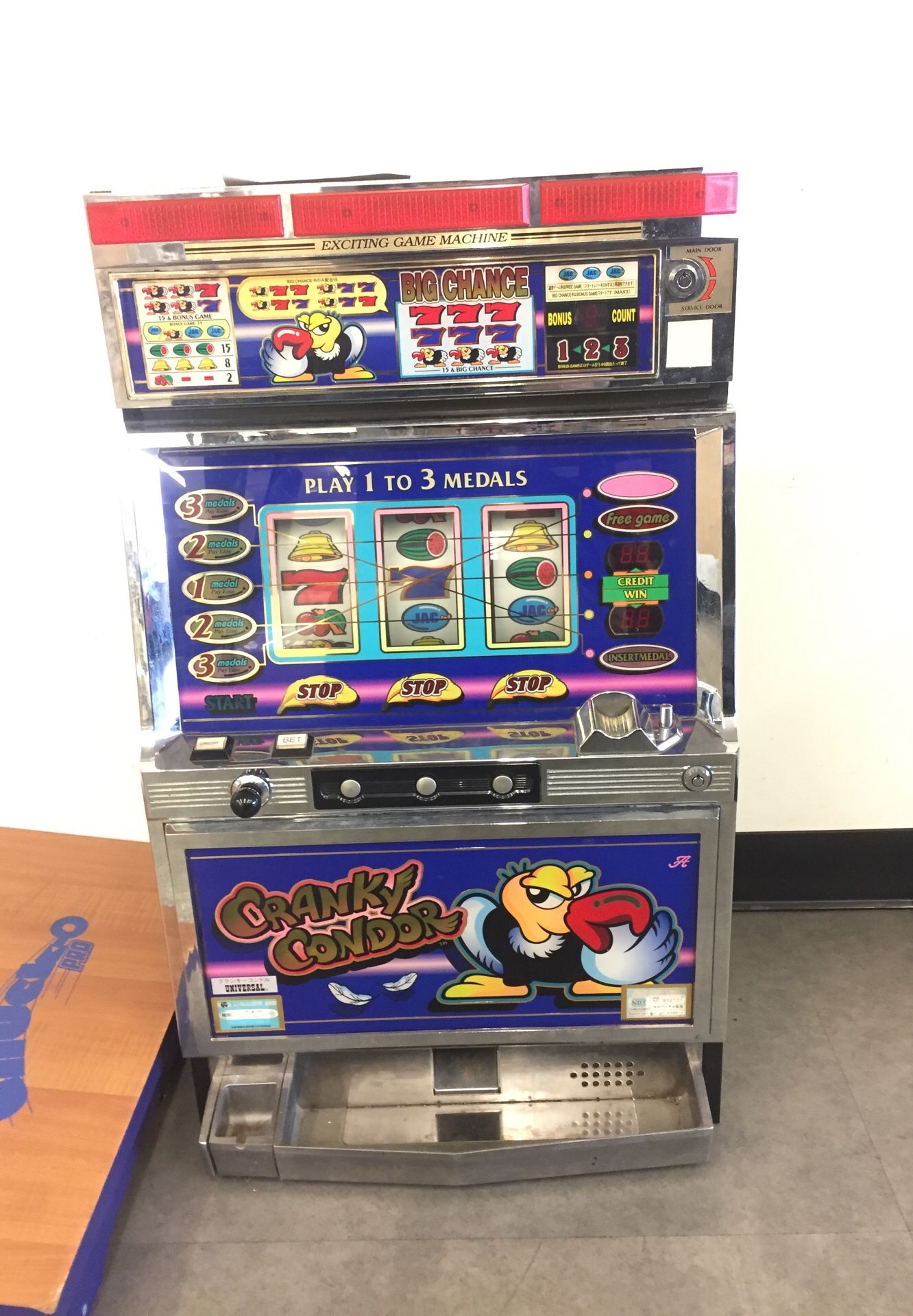 cranky condor slot machine for sale