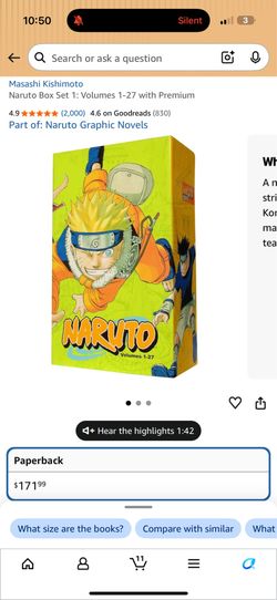 Naruto manga Box set