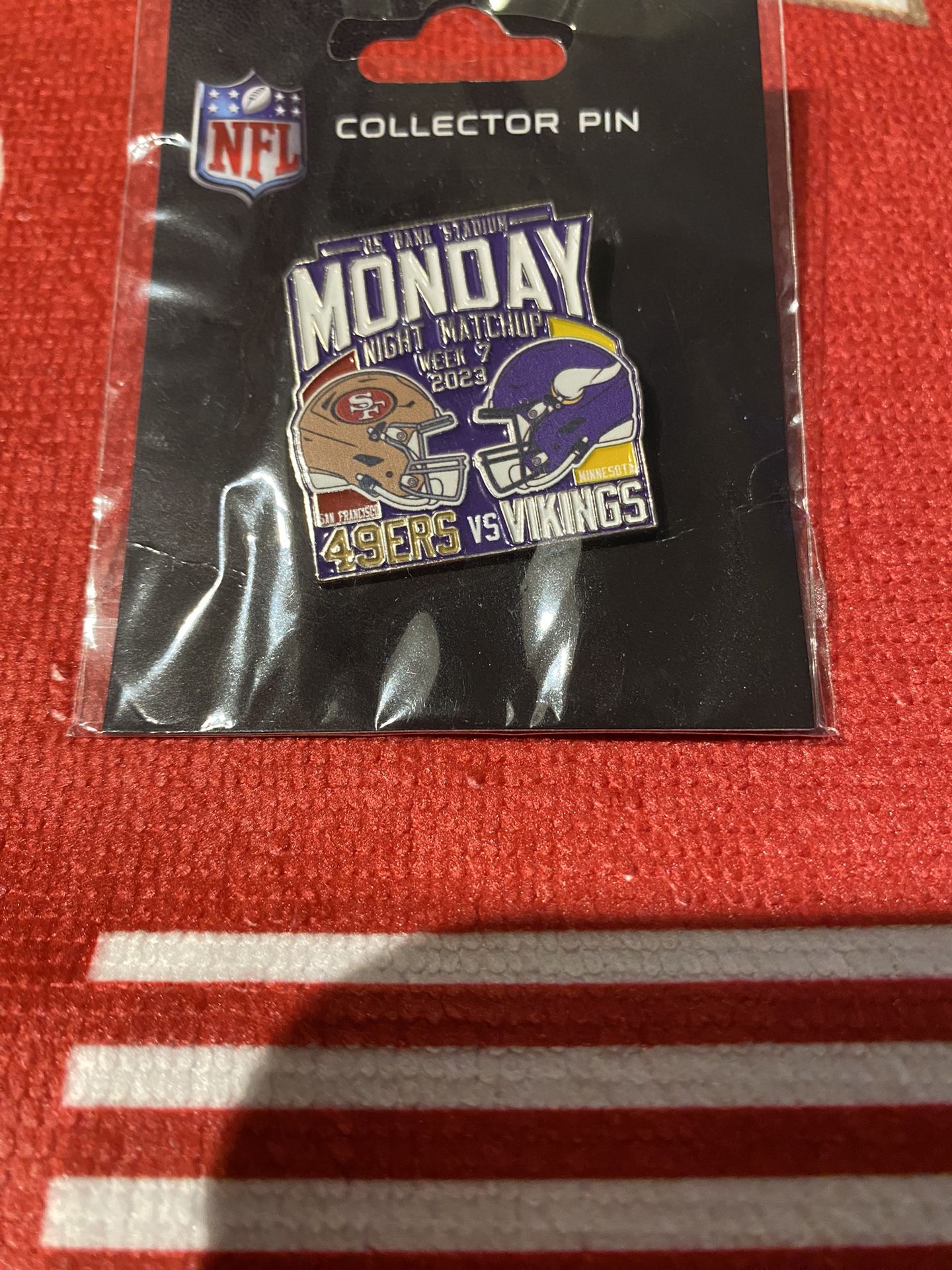 49ers Vs Vikings Gameday Pin