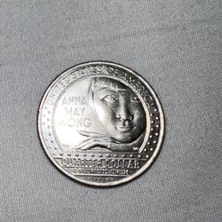 2022 P Mint Mark Anna May Wong In GodWe Trust