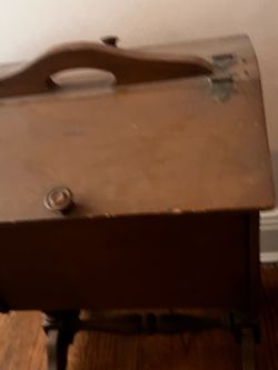 Vintage sewing box stand