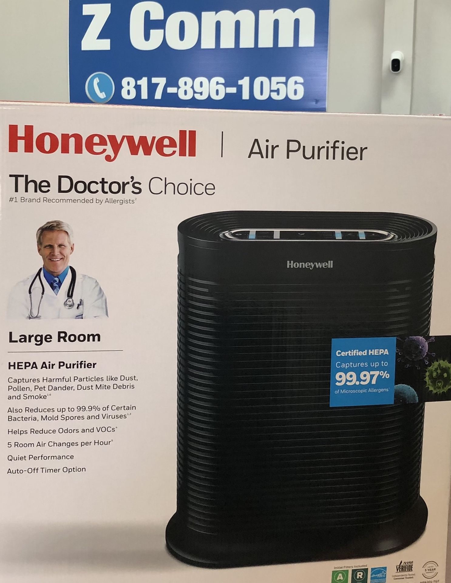 Honeywell True HEPA Air Purifier Doctor’s Choice HPA201TGT Brand New In Box