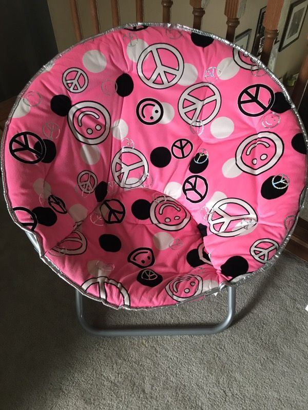 Justice girls papasan chair - Like new! PPU No holds