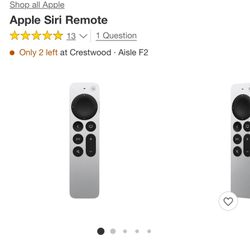 Apple siri remote- Brand new - never opened  $60