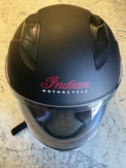 Indian Motorcycle Full Face Helmet SA-38 Medium DOT Black w/ Visor