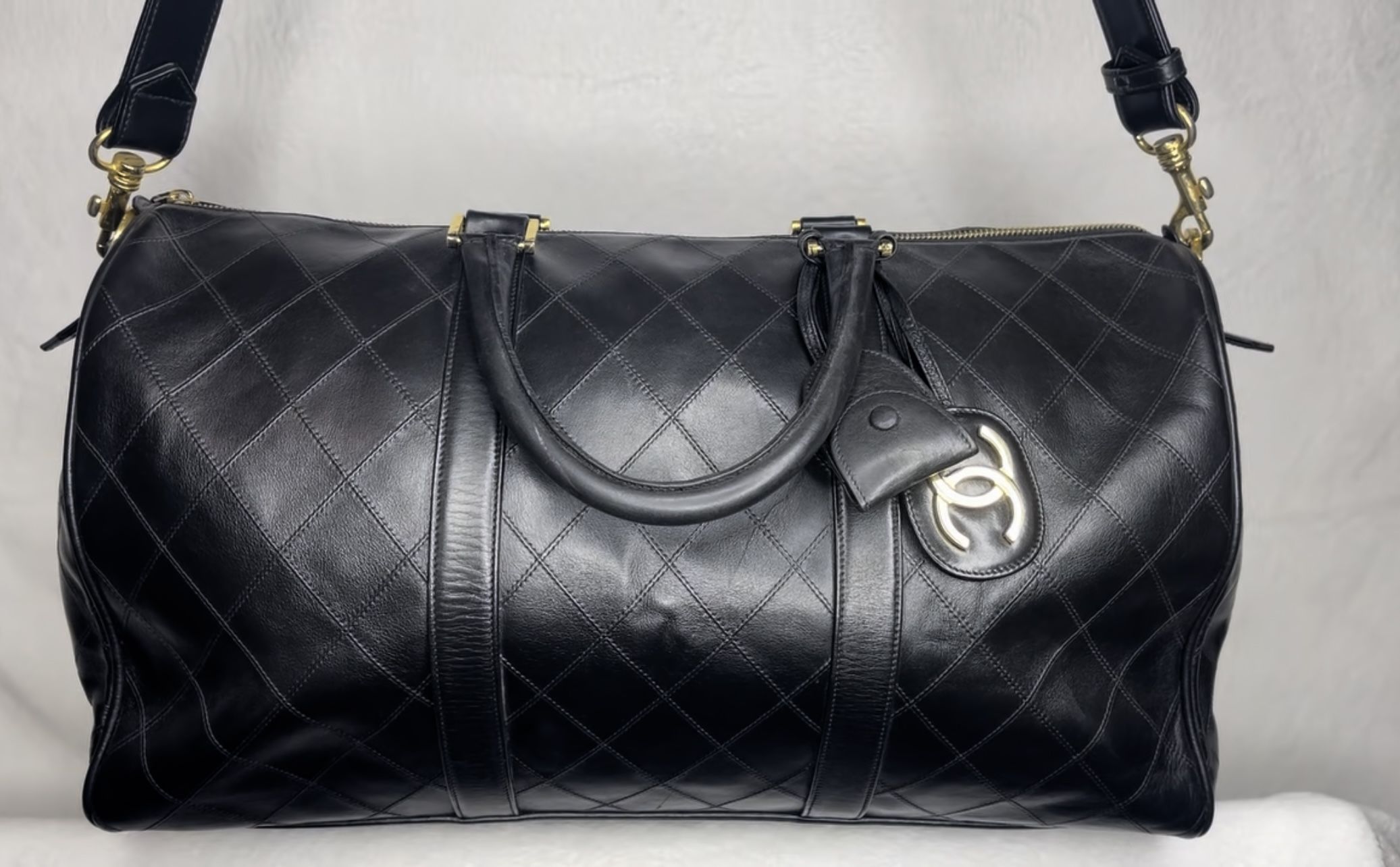 Chanel Leather Bowling Bag