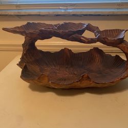  Wooden Carved Bowl