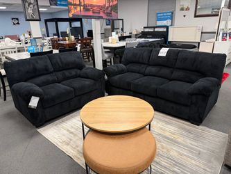 Black Sofa & Loveseat by Ashley