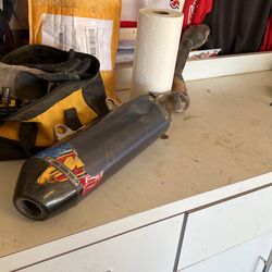 2015 KTM450SX FMF Titanium 4.1 Muffler And Mid-pipe