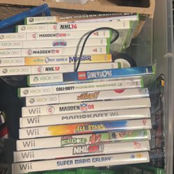 Xbox Games, Old Wii Games , Controllers, Headset 