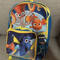 NEW FINDING DORY BACKPACK AND LUNCH BOX