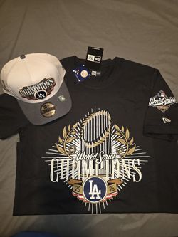 HAT & T-SHIRT LA 
Dodgers 2025 World Series Championship Locker Room SET