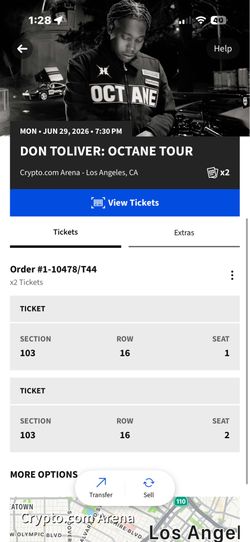Don Toliver Octane Tour Tickets