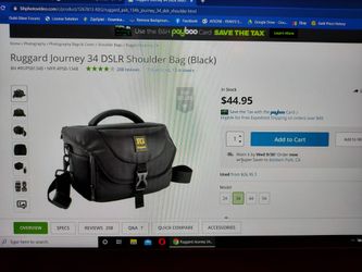 Ruggard Journey 34 DSLR shoulder bag. NEW