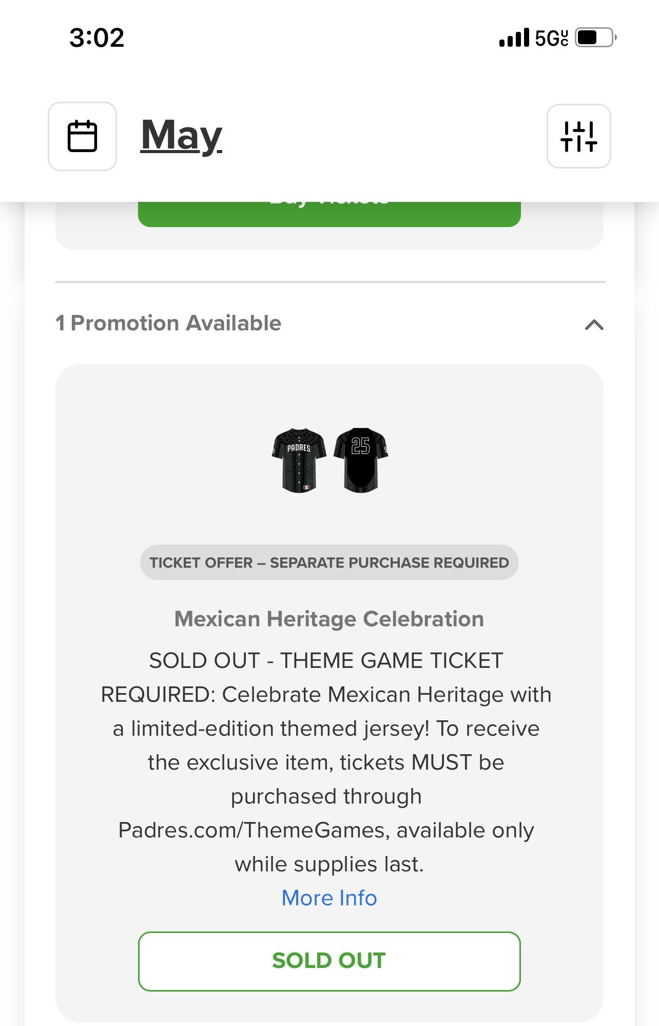 Looking 2 Buy 2 Padres Mexican Heritage Tix