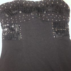 Rampage Dress With Gold Studs and Sequins