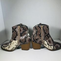 Snakeskin Ankle Boot