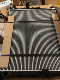 BMW engine radiator
