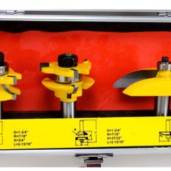 Grip 3 pc Kitchen Door Router Bit Set