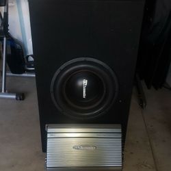 Competition 12" Sub & 1500 Wait Amp 
