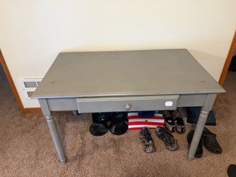 Solid Wood Desk with Drawer