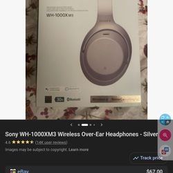 Sony Headphones WH-XM3 