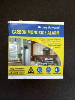 Battery Powered Carbon Monoxide Alarm 3 pc